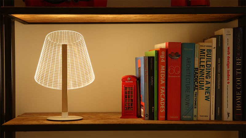 Illustration for article titled The Shade on These Perfectly Flat Lamps Is Just an Optical Illusion